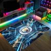 Manchester City Design Crystal Velvet Carpet Cozy Non?Slip Printed Rug For Bedroom Living Room Entrance