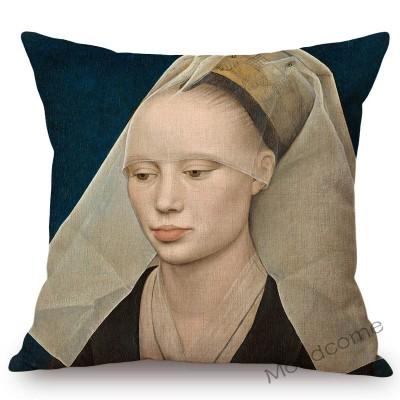Netherland Artist Rogier Van Der Weyden Religion Jesus The Cross Virgin Mary Art Sofa Decoration Pillow Case Linen Cushion Cover