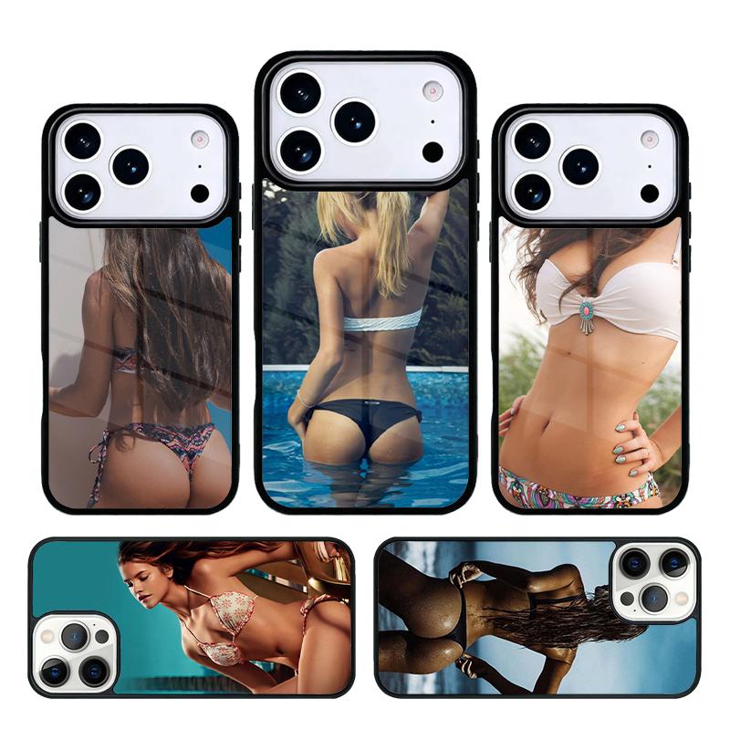 Anime Summer Bikini Girls Phone Case Cover for IPhone 11 12 13 14 15 16e 17 Pro Max Coque for IPhone 17 Air