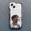 Rapper 2pac Singer Tupac Phone Case for iPhone 17 16 15 14 13 12 11 Pro Max Mini SE 7 8 Plus Air Shockproof Transparent Cover