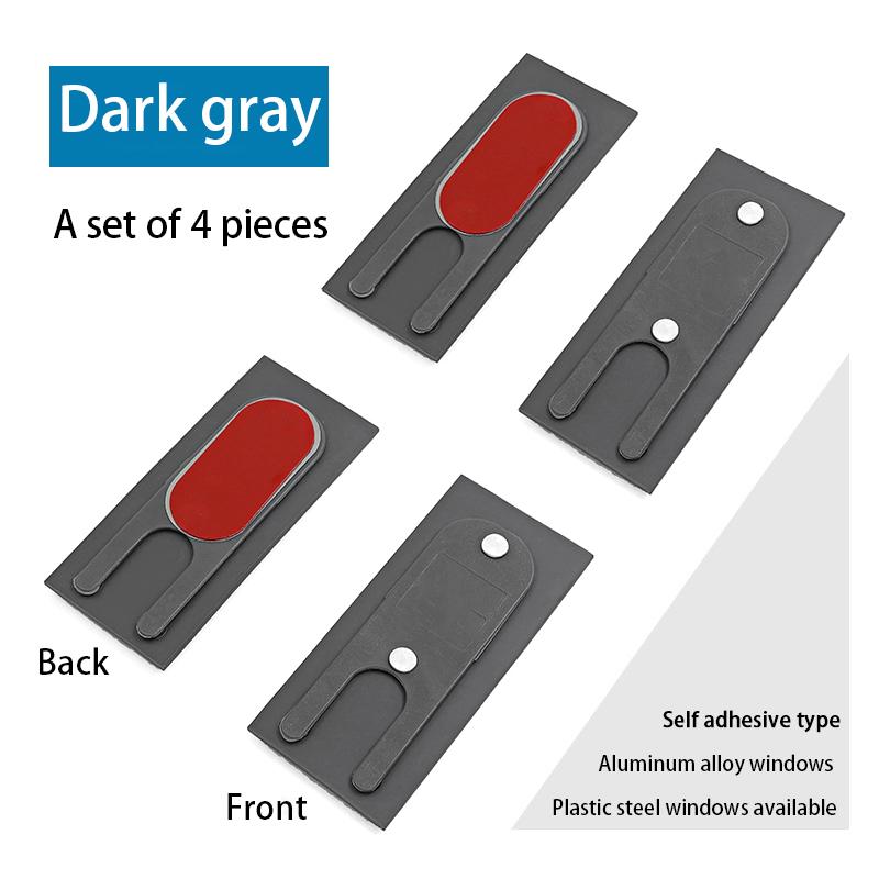 4Pcs/set Plastic Steel Aluminum Alloy Windproof Block Sliding Door Window Sealing Block Soundproof Push-pull Window Accessories