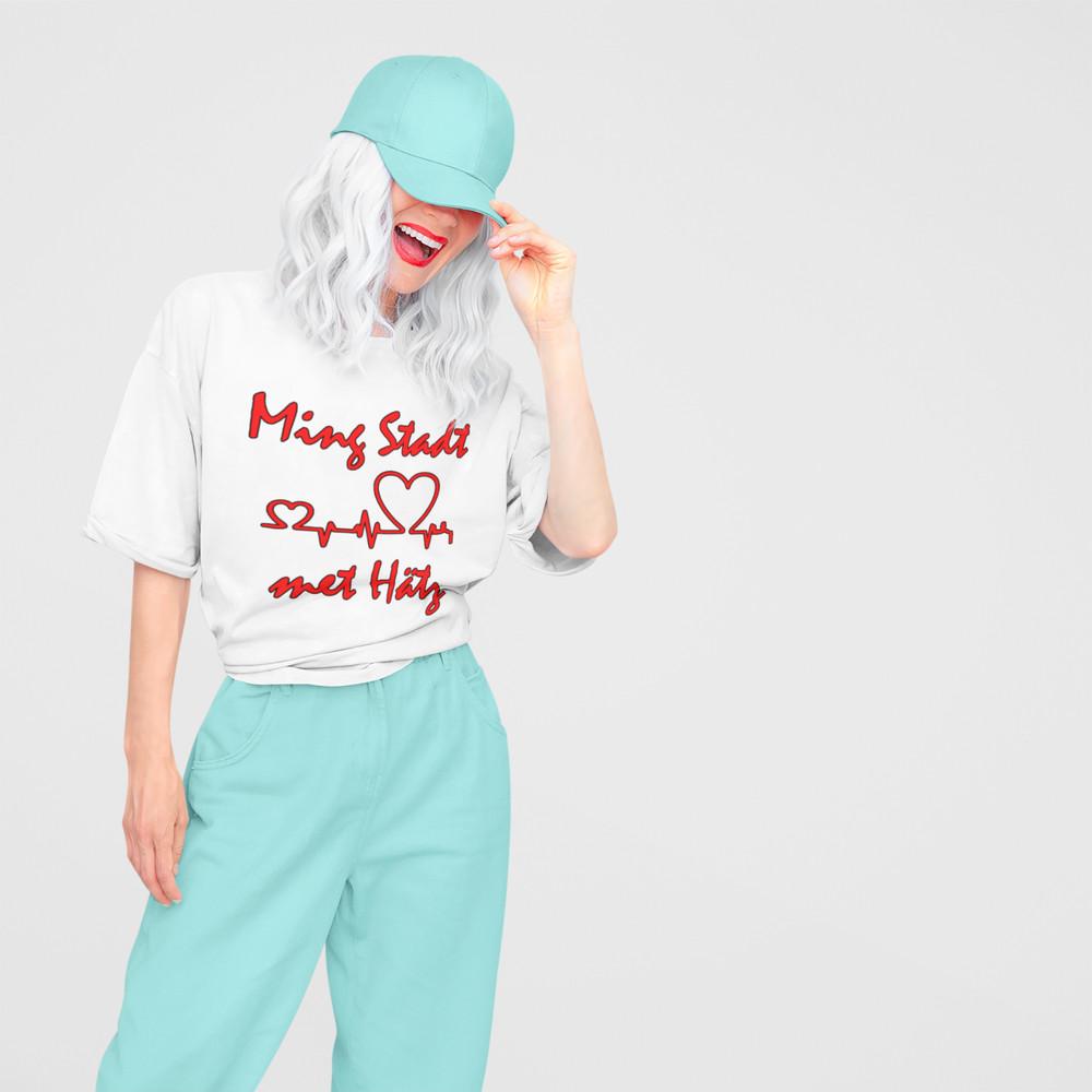 

Dom, Bier, Karneval, köln, kölscher Humor! Damen T-Shirt Oversize Bio-Baumwolle L