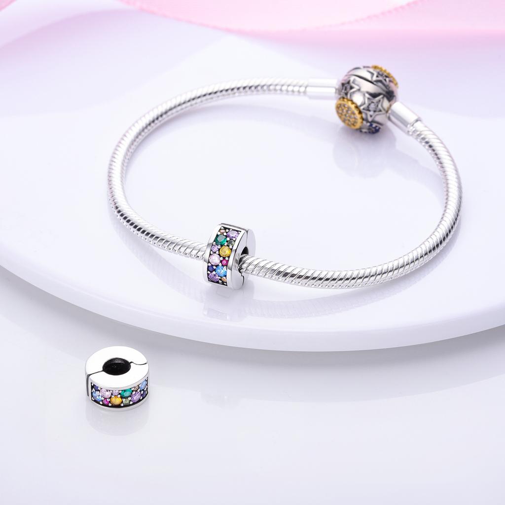 Copper Plated Star Moon Love Dragonfly Globe Charms Fit Original Heart Colorful Charm Bracelet Diy Women Jewelry Gift