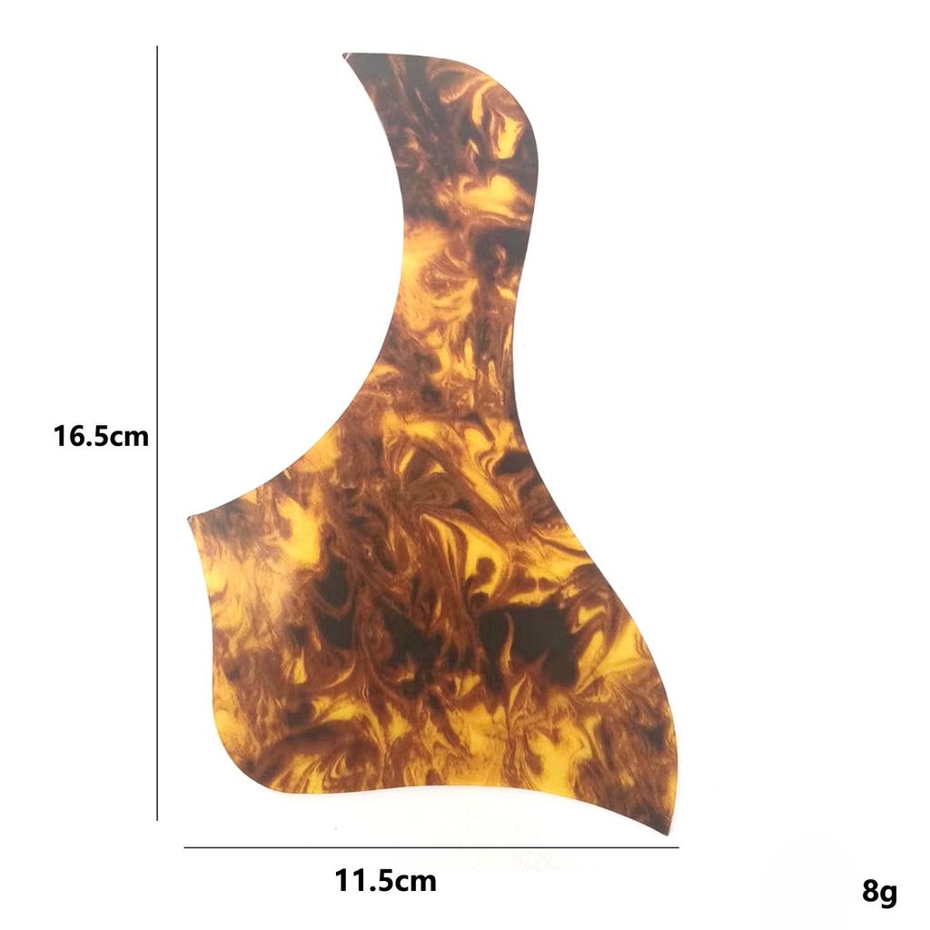 41-Inch Guitar Guard Folk Classical Acoustic Guitar Panel Anti-scratch Sticker Self-adhesive Protective Plate Tortoise Shell Color
