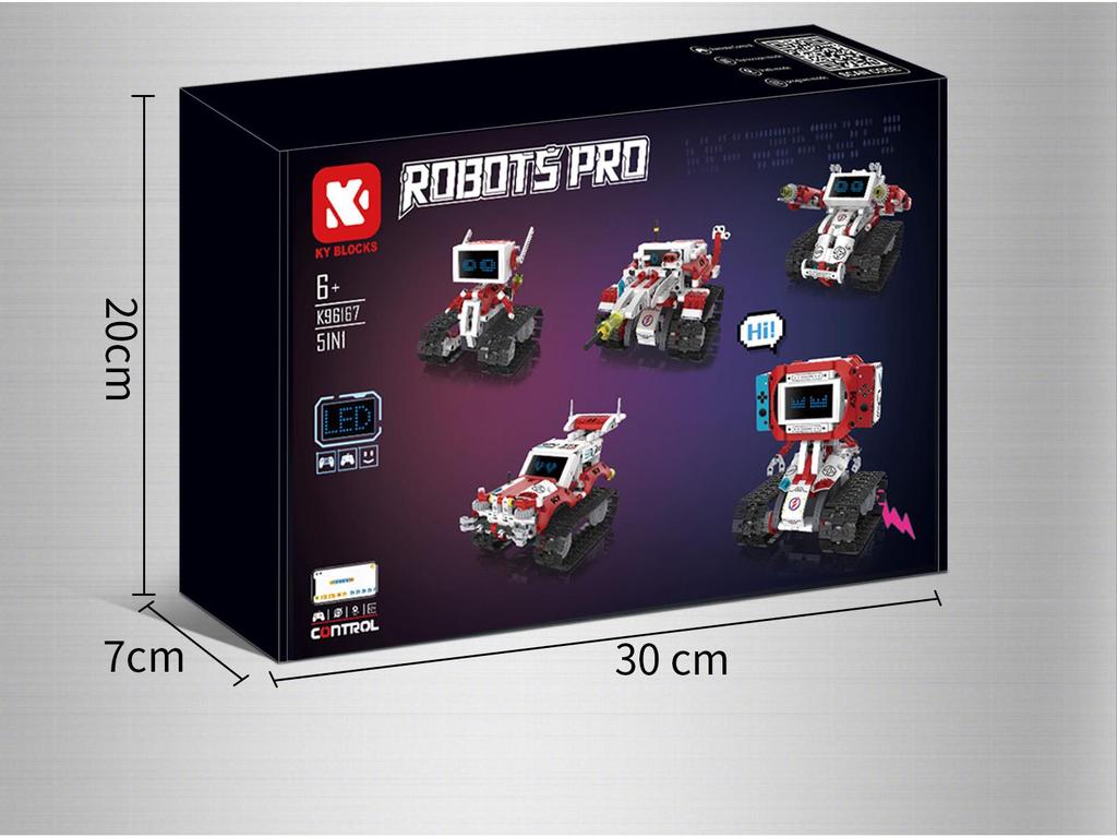 Electric Remote-Control Programming Robot Toy - Compatible with LEGO for Kids' Birthday Gift