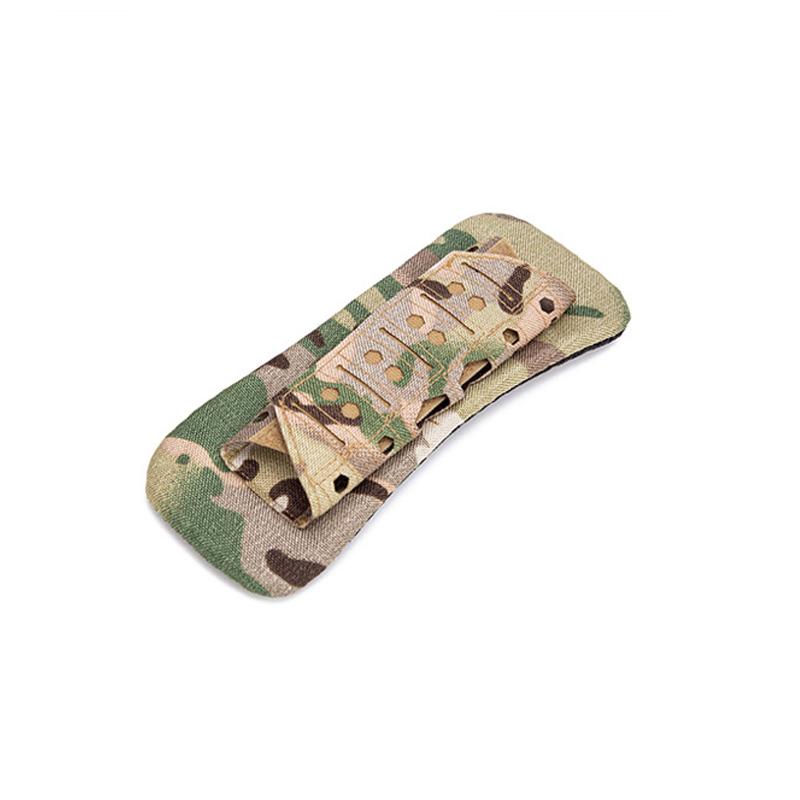 Outdoor tactical shoulder pad breathable Backpack vest cushioning pad laser cut shock-absorbing Non-Slip shoulder strap pad