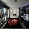 Dark Printed Carpet, Rug for Office Chair Living Room Bedroom Kitchen Room Decor Gifts.
