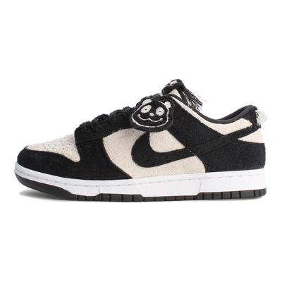 Dunk Low SE Panda-Monium Pack - Schwarzes Wildleder Herren-Sneaker Weiß IB2990-100
