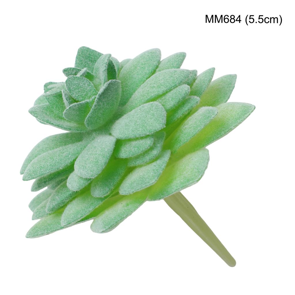 Simulated Succulent Flocking Garden Home Plant Flower Head