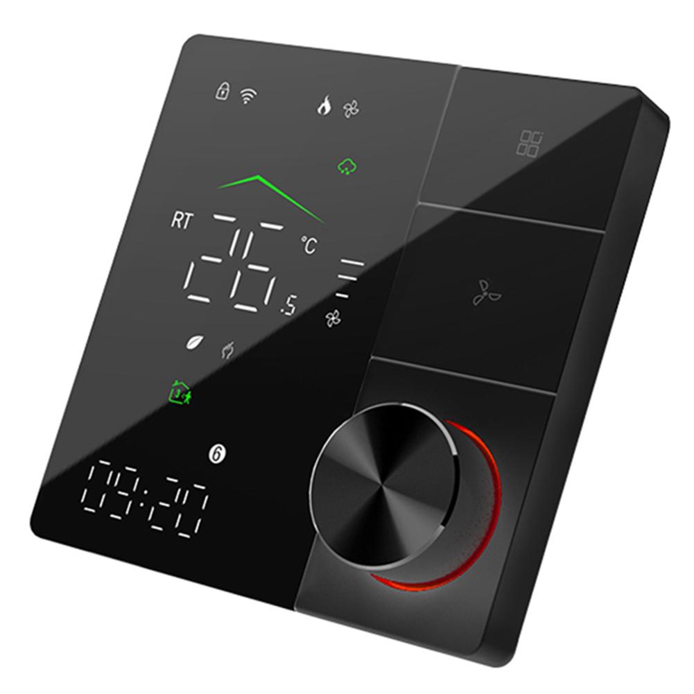 Wifi Control Remote Control Thermostat Black Smart Temperature Controller 60mm European Cassettes Home Comfort чёрный