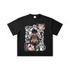 260 GSM Double Yarn 32 Count 100% Cotton Demon Slayer V106 Zohakuten Print Unisex Heavy Cotton T Shirt