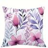 Floral Patterned Pillowcase: Pink & PurpleSuitable for Sofa Car Bedroom Decorative Cushion Cover Pillow Cover