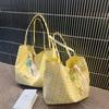 Large Capacity Double Sided Reversible Tote Bag Lightweight Nylon Handbag  Casual