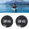 2 Pcs Inflatable Boat Safety Rope Buckle PVC Awning Buckle Anchor Rope Buckle 2X Black Grommets Durable Camping Accessories