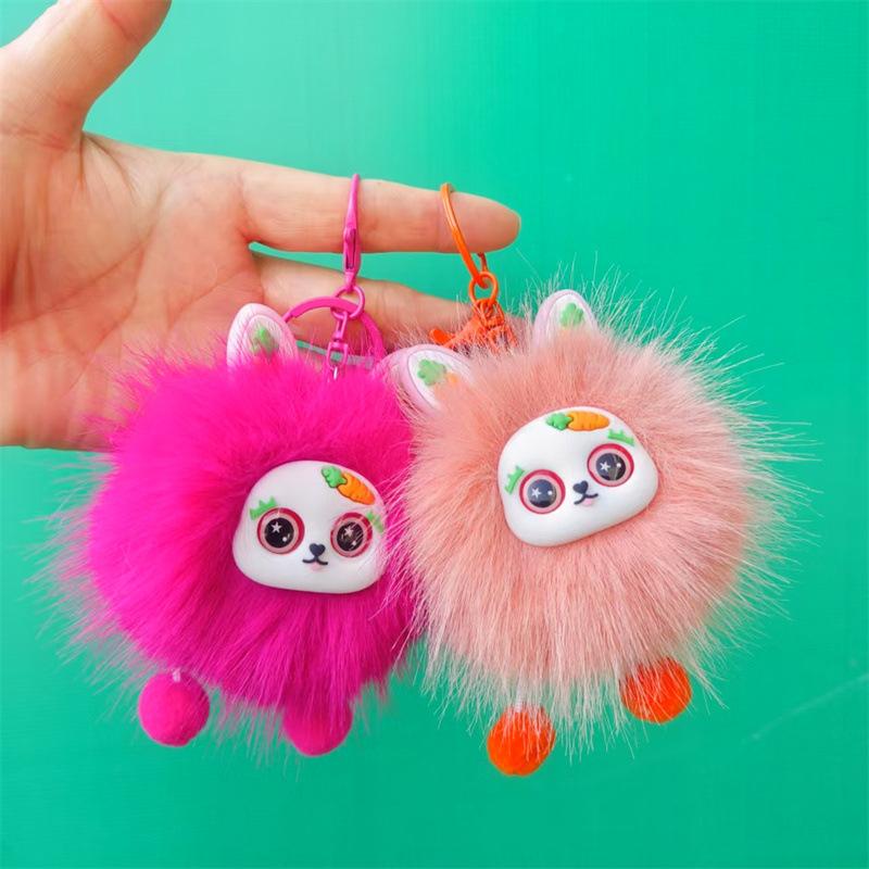 4-inch Plush Pendant Cute Little Rabbit Doll Keychain Doll Bag Hanging Ornament Pendant Plush