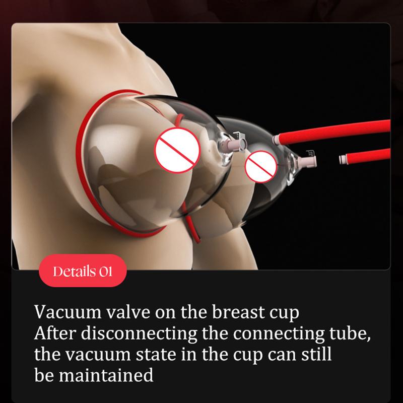 Breast & Buttocks Vacuum Therapy Massager Pump Suction Machine with Cupping Cups Lifting Enlargement Lifting Vacuum Suction