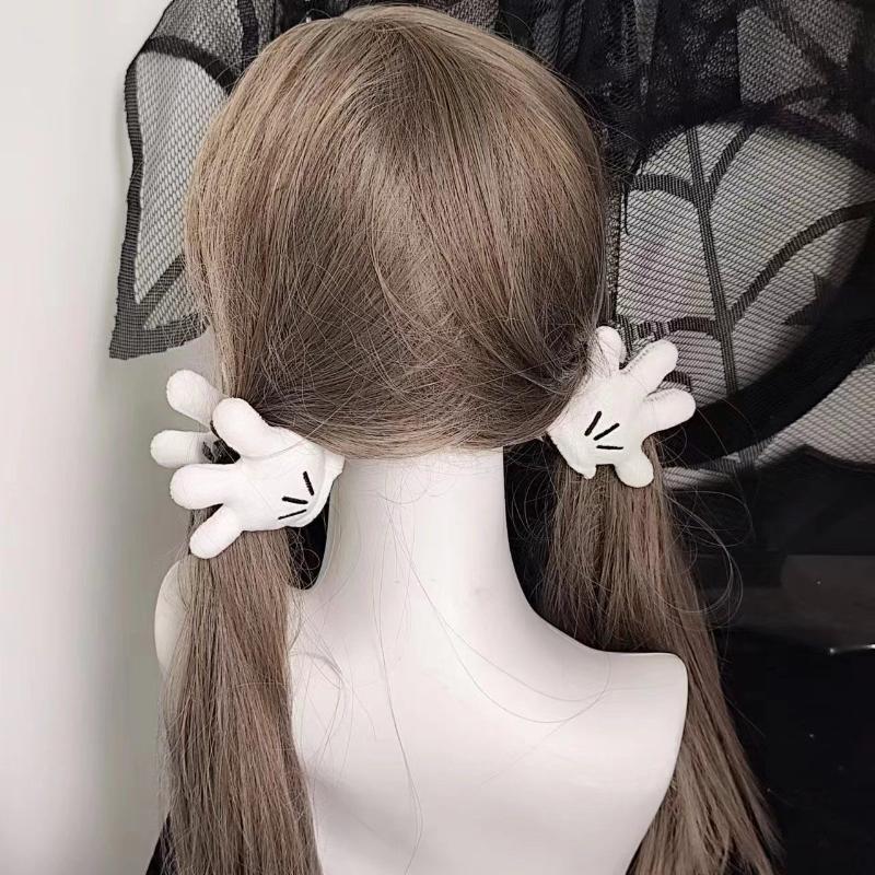 Disney Cartoon Mickey Polka-dot Butt Hair Circle Claw Clip Bangs Hairpin Hairpin Kawaii Accessories Gift Birthday Gift Girls Hairstyle Decoration