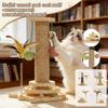 Wooden Cats Toy Set: Turntable, Catnip Teaser Wand & Scratching Post – Ideal For Indoor Cats’ Self-Play & Care