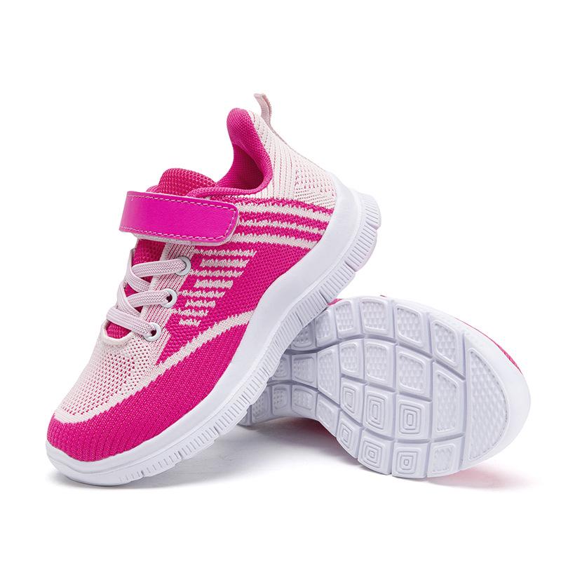 Baskets d'été respirantes en Flyknit colorées pour enfants pour l'école - Tendance et confortables pour garçons et filles