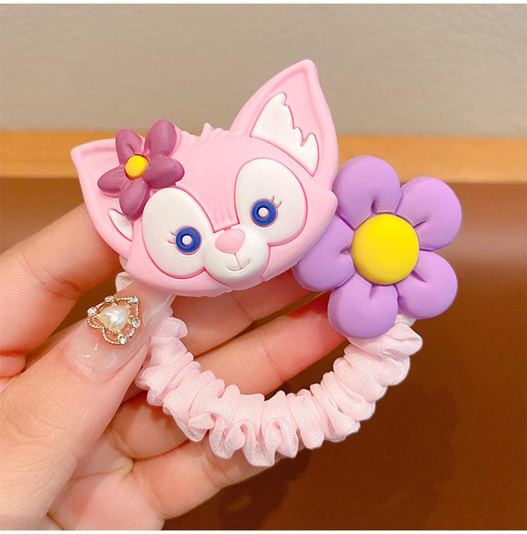 Children's Colorful Cartoon Hair Ties - Cute Strawberry & Bear Designs | Gentle on Hair