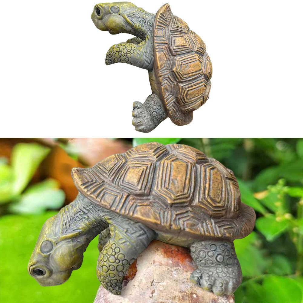 Realistic Appearance Resin Turtle Garden Decor Vibrant Colors
