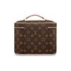 Louis Vuitton Zipper Closure Design Canvas And Leather Makeup Bag Women Handbags Brown M42265