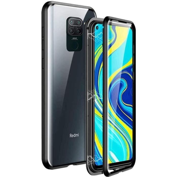 Shockproof Case - Xiaomi - Redmi Note 9 - 360° Protection - 9H Tempered Glass - Magnetic