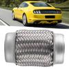 Auto Stainless Steel Exhaust Flexible Pipe Repairing Replacement Tube 150x76mm6x3in