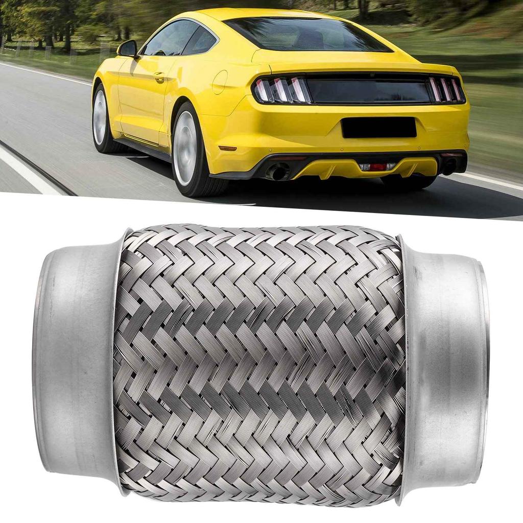 Auto Stainless Steel Exhaust Flexible Pipe Repairing Replacement Tube 150x76mm6x3in