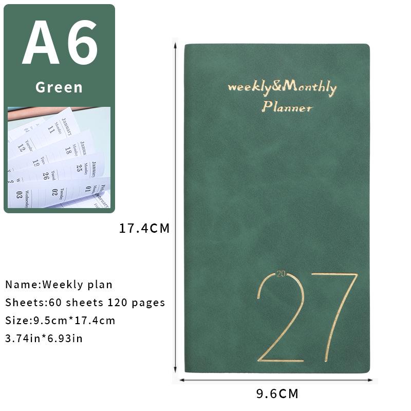 Planer tygodniowy kieszonkowy A6 na 2026 rok: 365-dniowy Dziennik Zarządzania Czasem i Podręcznik Efektywności Biznesowej