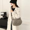 Stylish and Simple Pleated Messenger Bag Women's Large-capacity Versatile Niche Shoulder Bag Nylon Cloth Versatile Commuter Bag