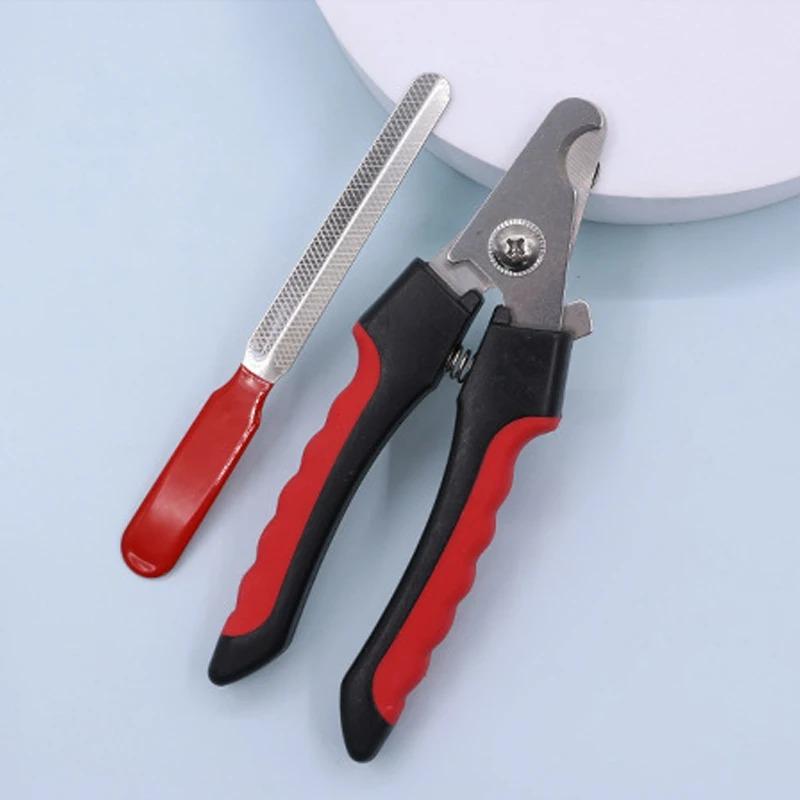 

Pet Nail Clippers Pet Dog Cat Grooming Nail Scissors Stainless Steel Straight Handle Clippers Pet Supplies красный