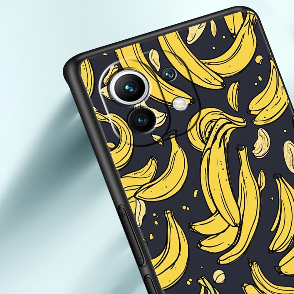 Funny Bite Apple Banana Phone Case Cover for Xiaomi Mi 17 Pro Max 15 14 13 12 11 Ultra 15T 14T 13T 12T Pro Lite Soft TPU Shell