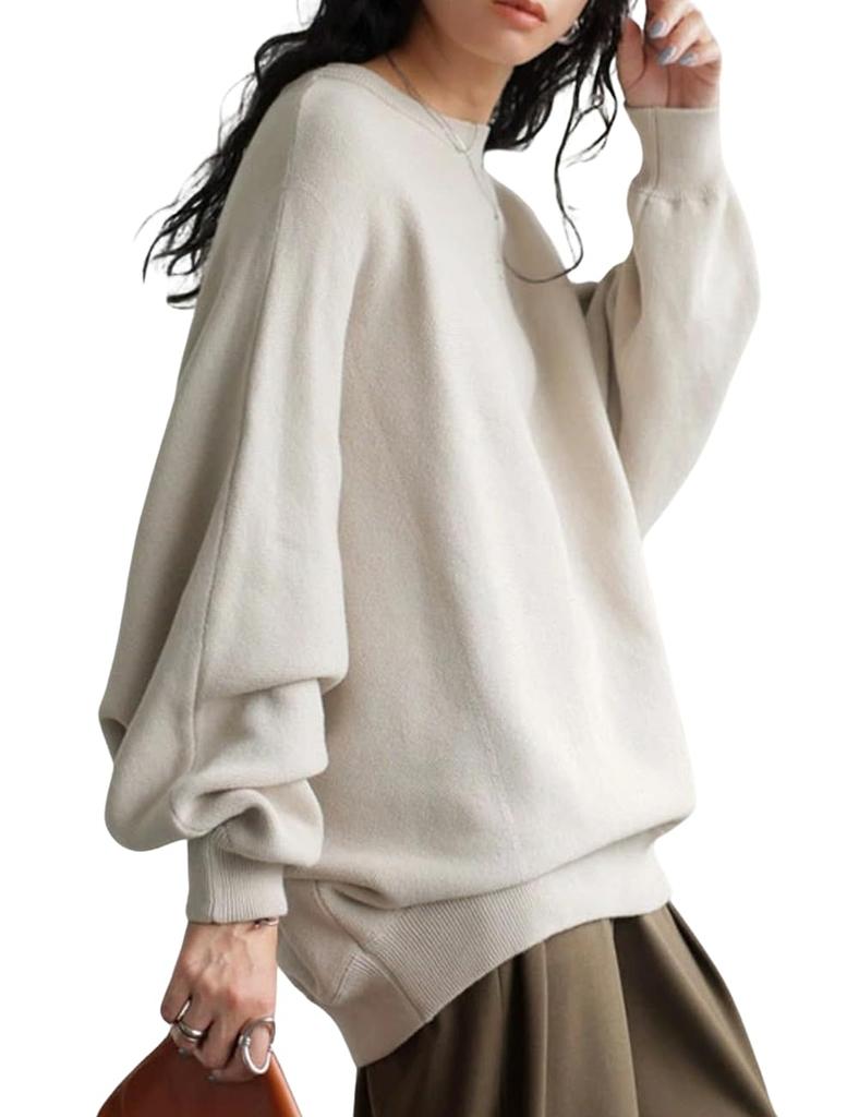 Antiqua Cotton Dolman Knit One Size 01 Ecru Women's PN-00490