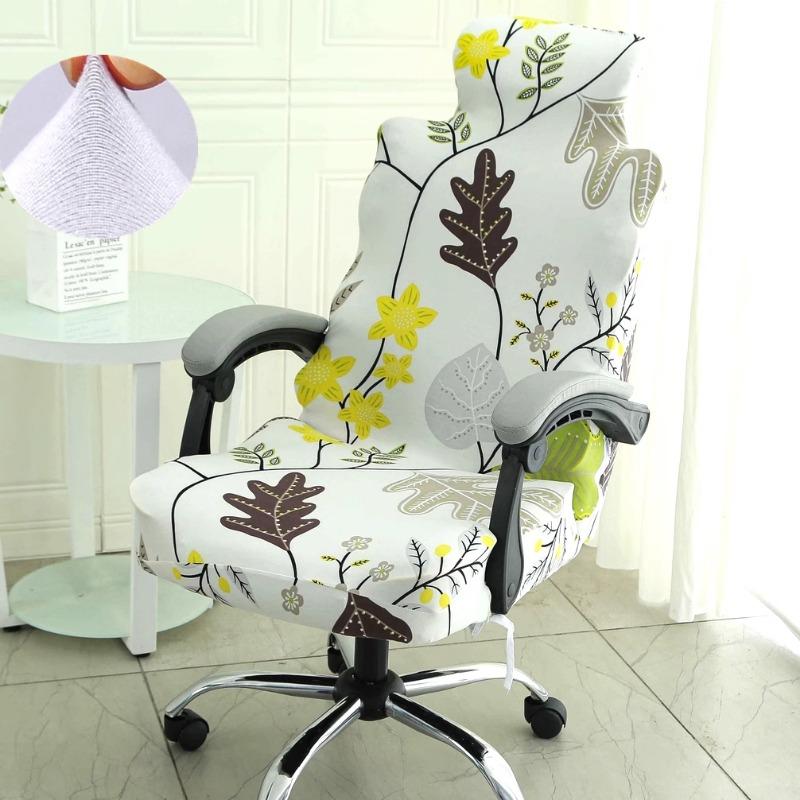 Office Chair Cover Rolling Desk Chair Cover Stretch Washable Computer Chair Slipcover Swivel  Armchair Computer Boss