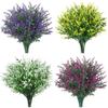 Artificial Flowers Plastic Lavender Fake Plants Grass Wedding Home Garden Table Decor DIY Gifts Photography Props Outdoor Bonsai