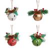1/4Pcs Christmas Bells Easy Installation Lanyard Design Pine Cone Shape Xmas Bells Doors Windows Tree Decor