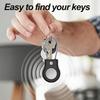 2Pcs Colours For Apple AirTag Case With Steel Wire Cable Secure Holder For Air Tag Lock Protective Case Key Ring For Luggage Tag