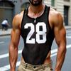 Men Sleeveless Letter Print See Through Transparent Jumpsuits Bodysuits Home Wear