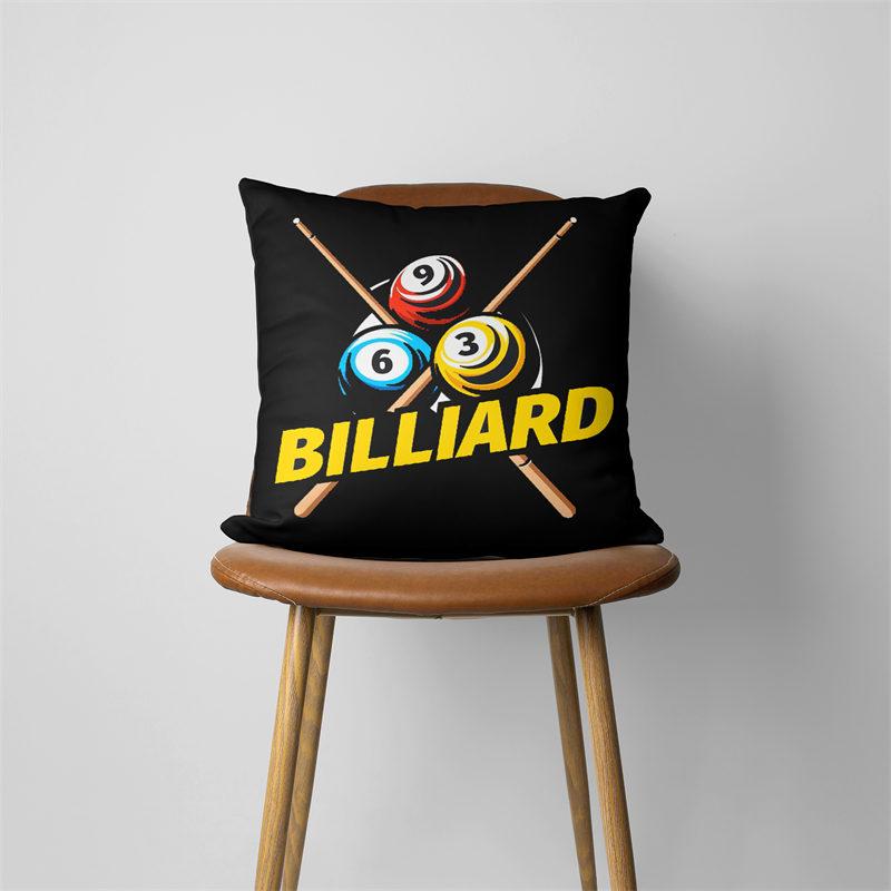 Billiards Club Cushion Cover Comfortable Short Plush Pillow Cases Chair Car Sofa Pillow Cover Home Decorative SJ734