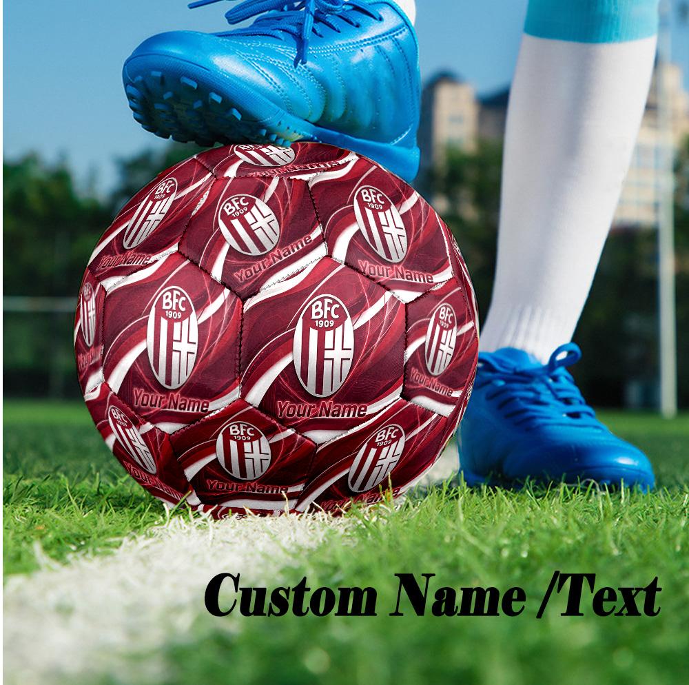 Size 5 Football Custom Name Text, Outdoor Training Soccer BallBologna FC