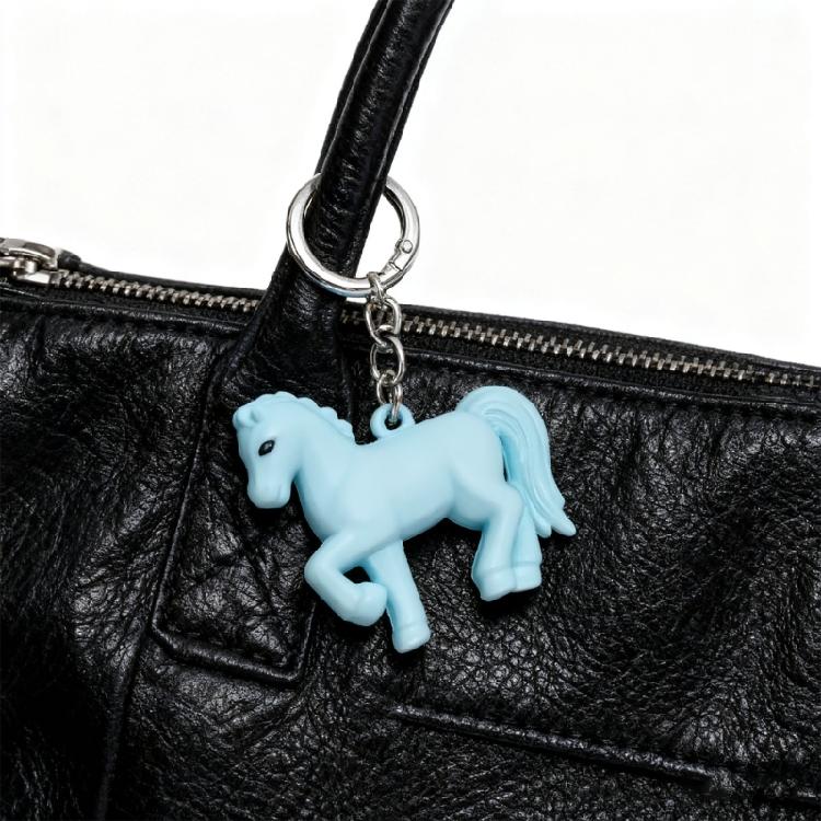 Stylish Bag Accessory Horse Keychain In 3D Design Using Premium Acrylic for Gift Giving Personal Style Lightweight Charm