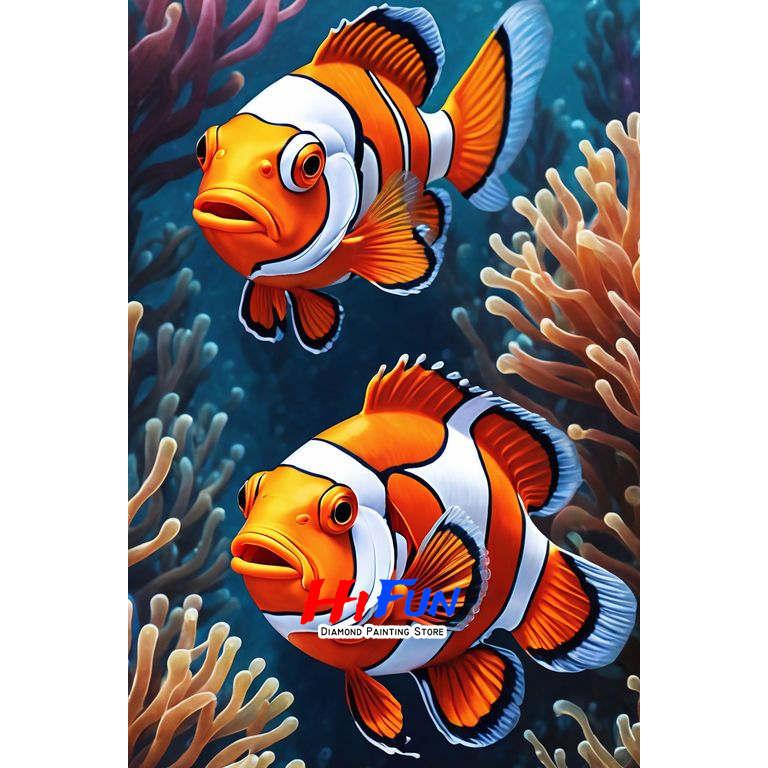 

Новая картина алмазной вышивки «Подводный мир», пейзаж, вышивка крестом, мозаика, тропические рыбы, сделай сам, полная выкладка, алмазная живопись Round 20x30cm