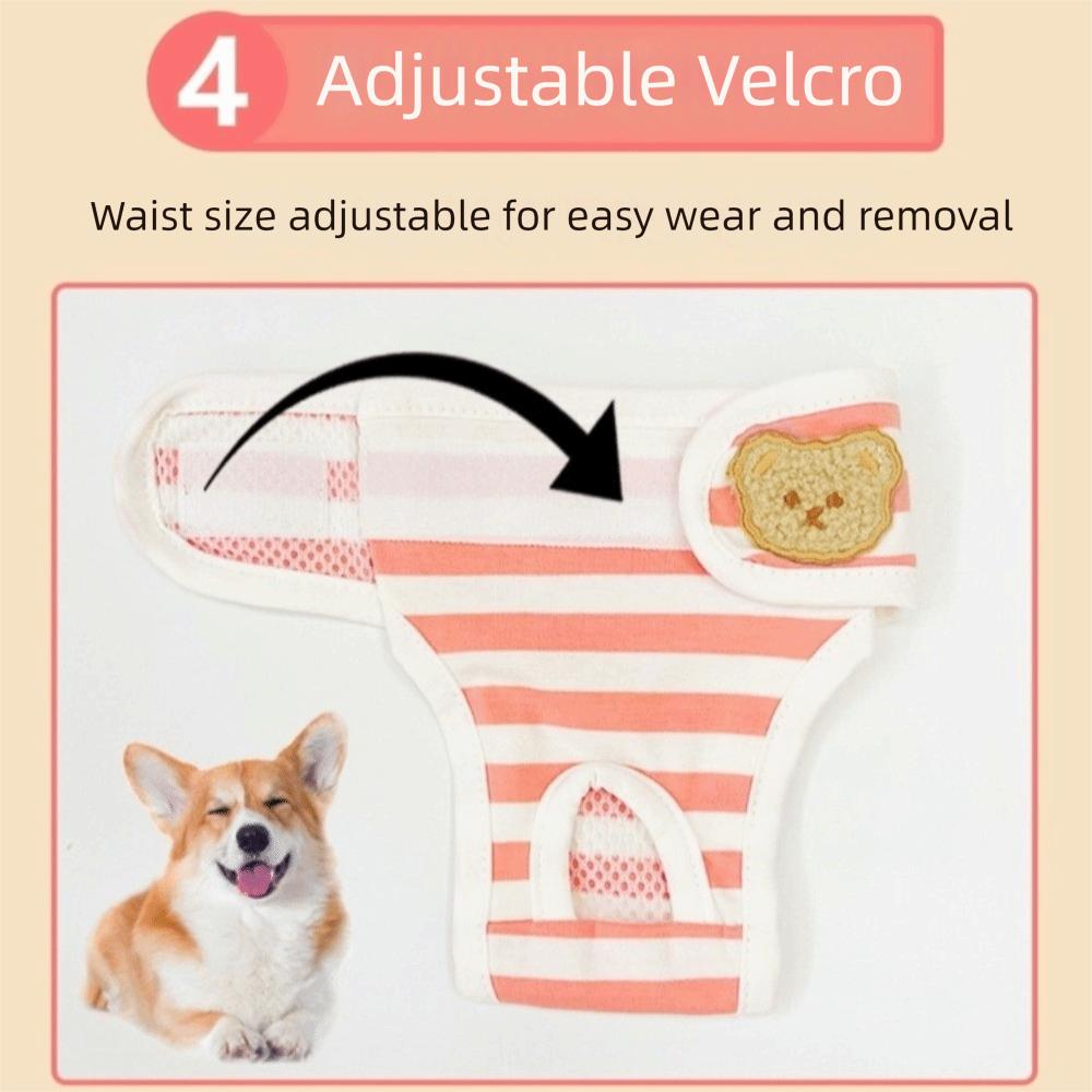 Breathable Dog Physiological Pants Leak-proof Dog Diaper Pet Shorts Panties for Small-medium Dogs