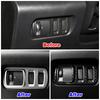 For Renault Kadjar 2015-2019 Head Lights Lamp Switch Button Decoration Cover Trim Carbon Fiber Silver Printed Interior Styling