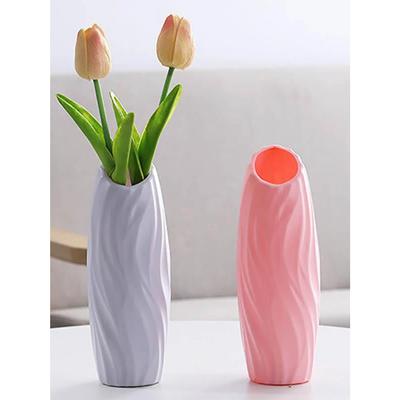 Kunststoffvase, einfache kleine Blumentopf-Aufbewahrungsvase, Blumen, Wohnzimmer, moderne Dekoration, Ornamente
