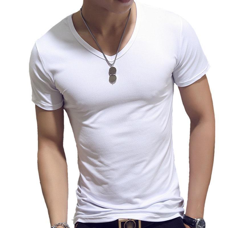 Fashion Slim Men's T-shirt Soft and Comfortable Breathable Cotton Men's Shirt Fitness and Leisure