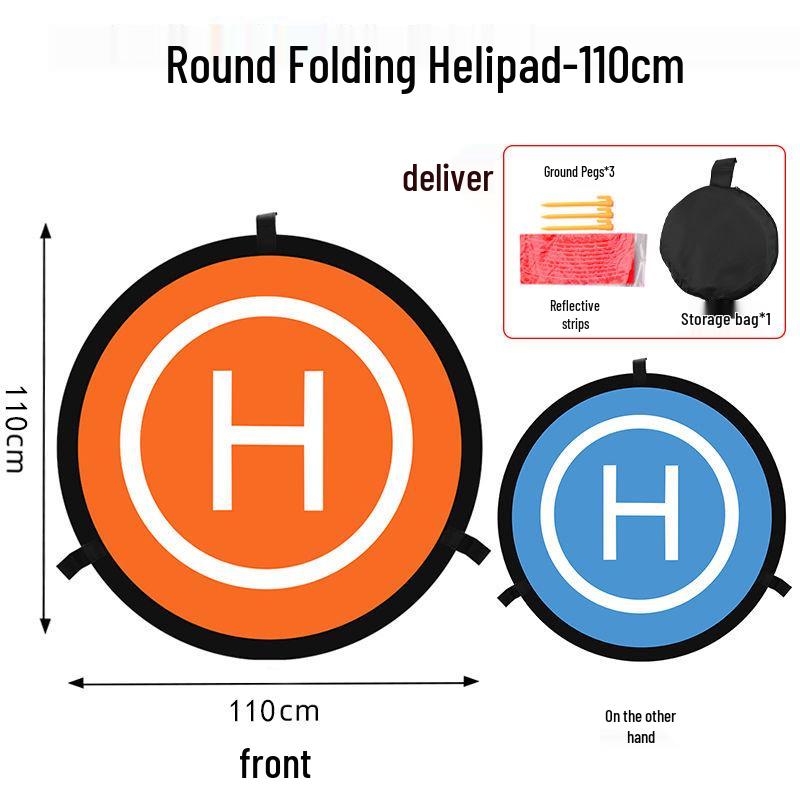 Foldable Drone Landing Pad: 55x75x90cm Portable Aerial Coordinate Mat