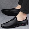 Fashion Luxury Brand Spring Loafers Adult Men Genuine Leather Business Dress Leather Shoes Pointed Soft Soled Comfortable Wedding Shoes