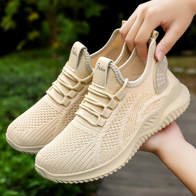 Shoes Women's Summer Women's Shoes Versatile Casual Soft Sole Not Tired Feet Single Shoes Students Lightweight Breathable Sports Shoes